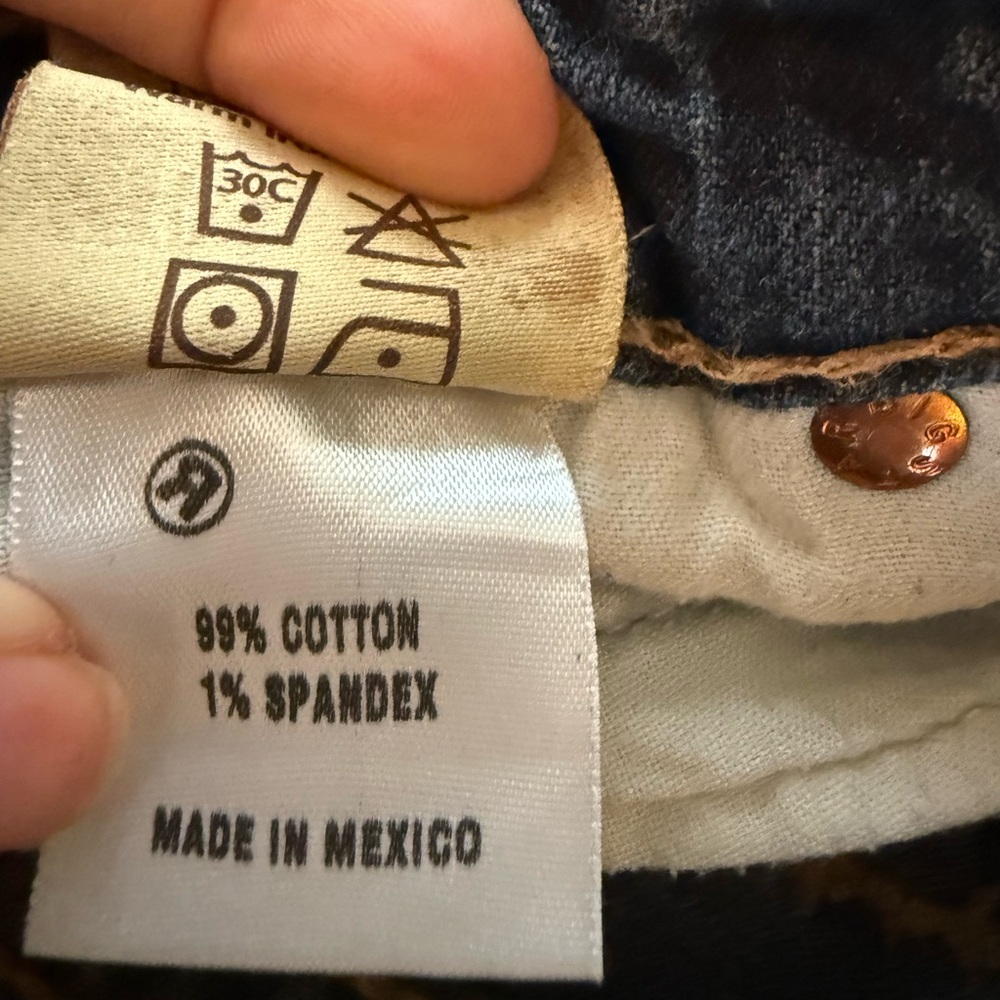 Big Star Casey Low Rise  Dark Blue Boot Cut Jeans Size 25r - Picture 10 of 13